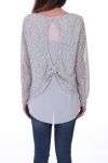 SWEATER 2 IN 1 BACK VALLEY 0517 GREY