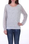 SWEATER 2 IN 1 BACK VALLEY 0517 GREY