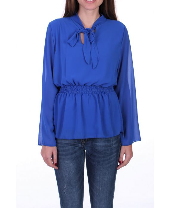 BLOUSE 0522 BLEU ROYAL