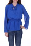 BLOUSE 0522 BLEU ROYAL