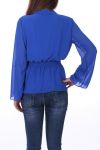 BLOUSE 0522 BLEU ROYAL