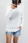 MAGLIONE MAGLIA 0509 BIANCO