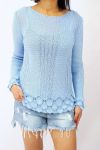 SWEATER KNIT 0509 SKY BLUE