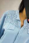 BLOUSE PAILLETE KANT 0554 SKY BLUE