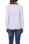 BLUSA DE ENCAJE 0525 BLANCO