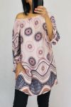 TUNIC PRINTED ETHNIC 0556 PINK