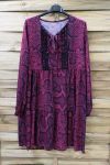 KLEID 0207 REPTIL BORDEAUX