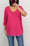 T-SHIRT DETAIL ARGENTE 0591 FUSHIA