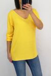 T-SHIRT DETTAGLIO ARGENTE 0591 GIALLO