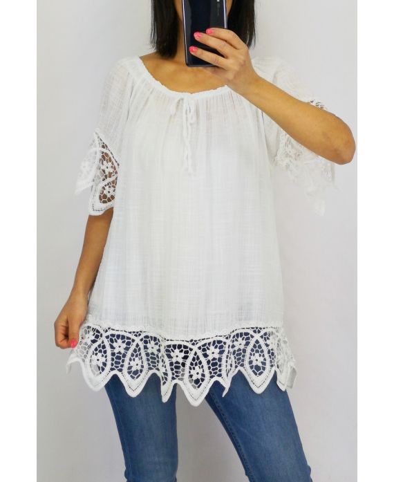 LACE TOP 0597 WHITE