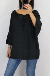 TUNIC NECKLINE LACE 0598 BLACK