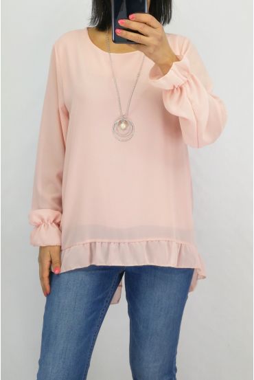 TUNIQUE + COLLIER 0520 ROSE