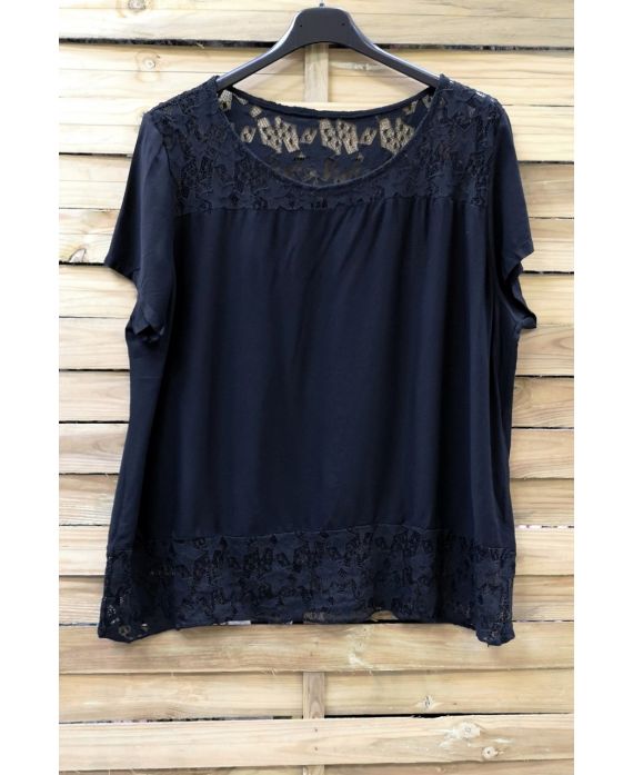 TOP WIDE LACE 0634 BLACK