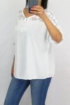 BLOUSE DENTELLE 0633 BLANC