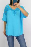 BLOUSE LACE 0633 BLUE