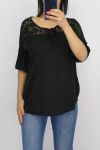 BLOUSE LACE 0633 BLACK