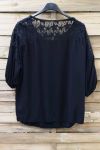 BLOUSE LACE 0633 BLACK