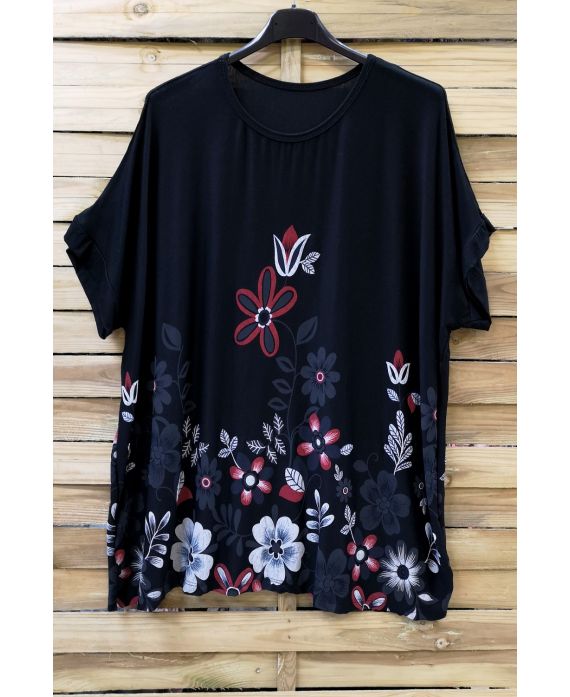 LARGE SIZE T-SHIRT PRINTS 0613 BLACK