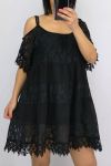 TUNIC LACE BOHEMIENNE 0642 BLACK