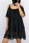 TUNIC LACE BOHEMIENNE 0642 BLACK