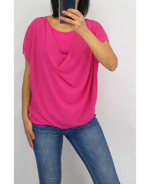 TOP VOILE 2 EN 1 0655 FUSHIA