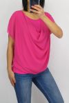 TOP-SCHLEIER 2-IN-1-0655 FUSHIA