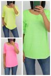 LOT 3 X T-SHIRTS COULEUR FLUO 0653