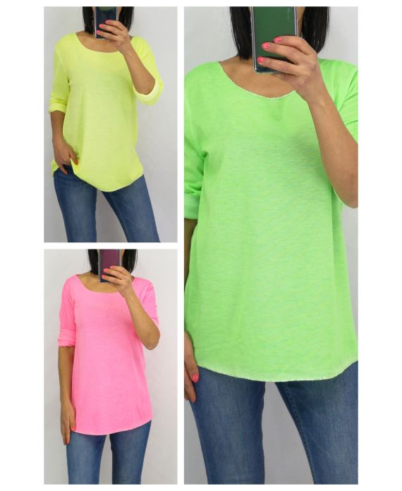 LOT 3 X T-SHIRTS COULEUR FLUO 0653