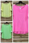 LOT 3 X T-SHIRTS COULEUR FLUO 0653