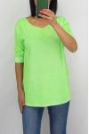 LOT 3 X T-SHIRTS COULEUR FLUO 0653