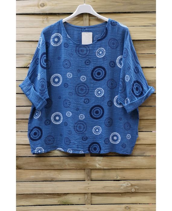 TUNIC PRINTED 0658 BLUE