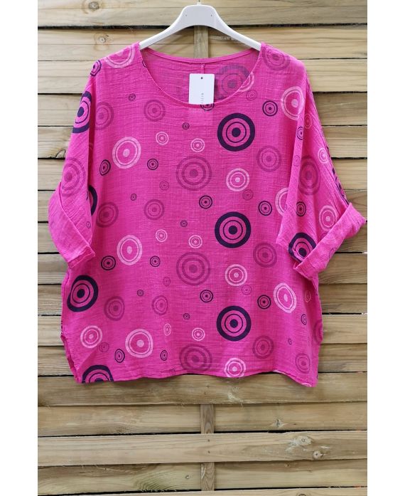 TUNIC PRINTED 0658 FUSHIA