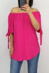 TOP SPALLE DENUDEES HA COSTRUIRE 0654 FUSHIA