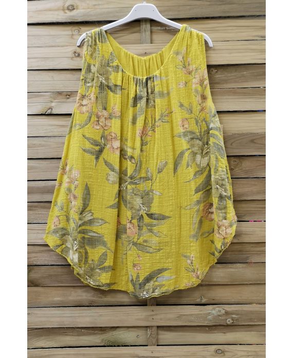 TOP WIDE PRINTS 0676 YELLOW