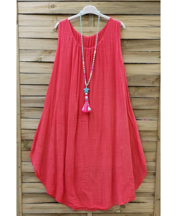 ROBE AMPLE 0669 CORAIL