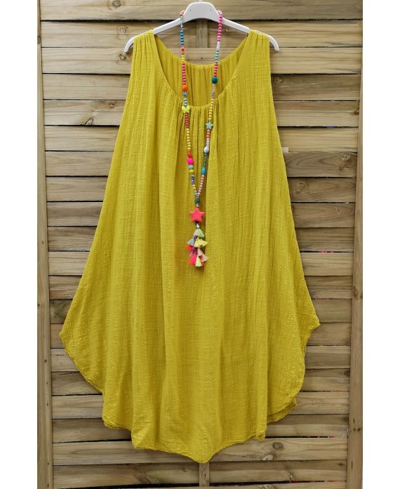 ROBE AMPLE 0669 JAUNE