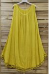 WIDE ROBE HAS FRINGES 0674 YELLOW