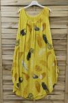 ROBE AMPLE IMPRIMEE 0670 JAUNE