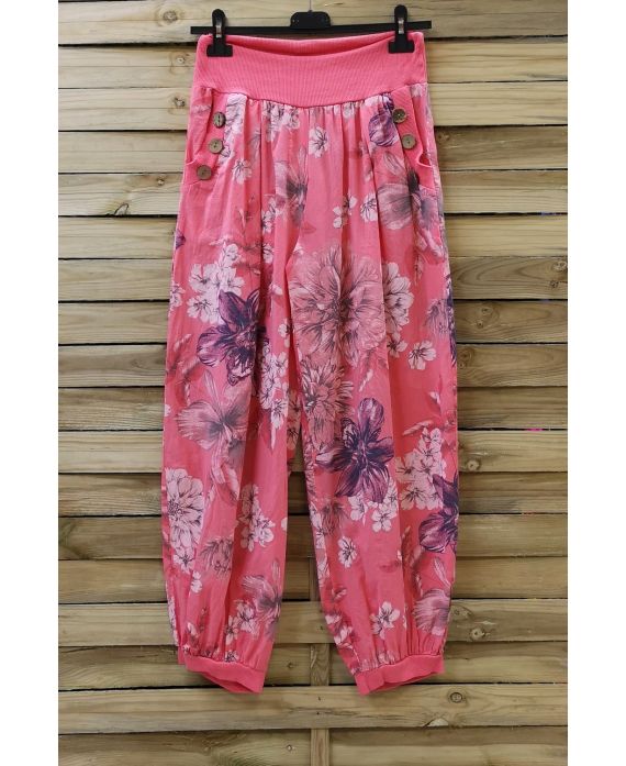 BROEK PRINTS 0693 KORAAL