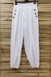 PANTALONES DE BOTONES 0689 BLANCO