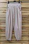 PANTALONES DE BOTONES 0689 BEIGE