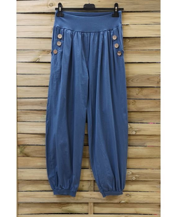 BROEK KNOPPEN 0689 BLAUW