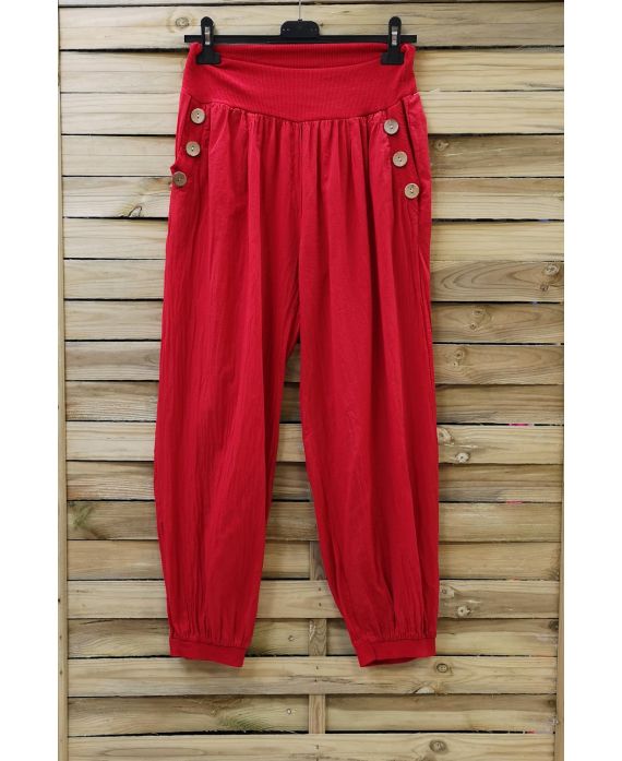 PANTS BUTTONS 0689 RED