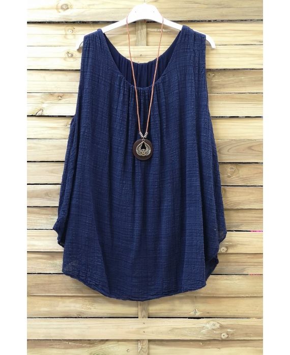 TOP AMPIO 0666 BLU NAVY