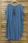 KLEID GESCHNITTEN 0678 BLAU