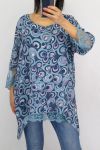 TUNIC WIDE LACE 0635 BLUE