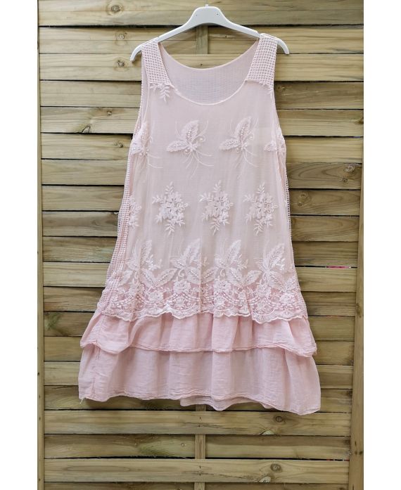 TUNIC DRESS LACE 0708 PINK