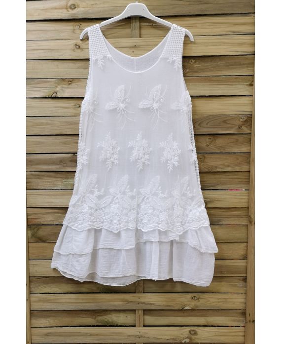 TUNIC DRESS LACE 0708 WHITE