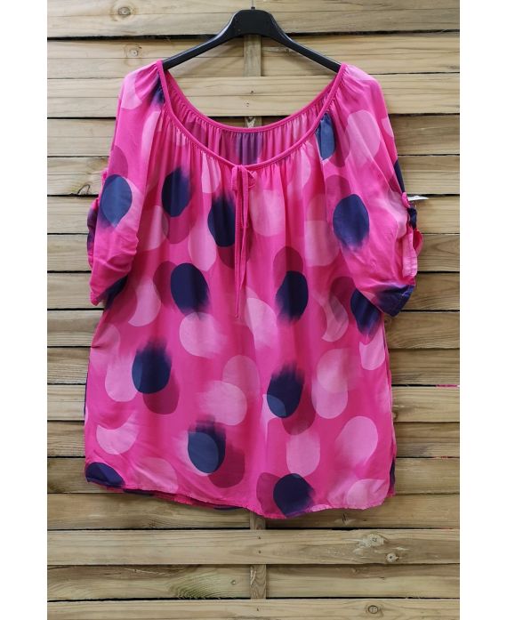 TUNIC WIDE 0726 FUSHIA