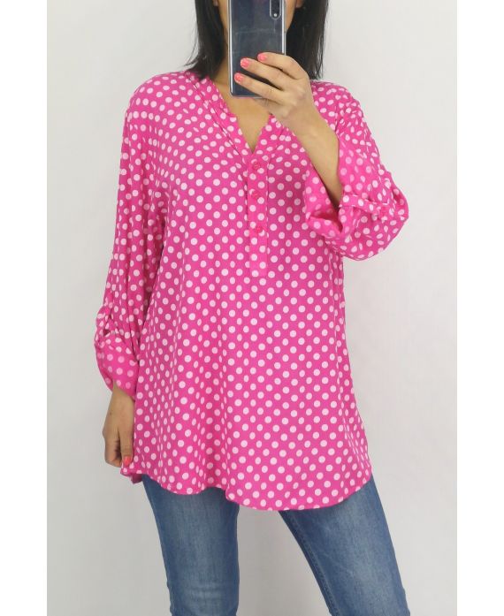 BLOUSE EEN ERWT 0704 FUSHIA